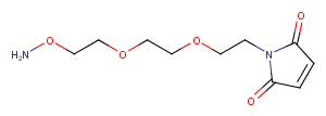 Mal-PEG2-oxyamine Chemical Structure