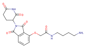Thalidomide-O-amido-C4-NH2 Chemical Structure