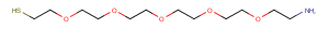 HS-PEG5-CH2CH2NH2 Chemical Structure