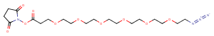 Azido-PEG6-NHS ester Chemical Structure