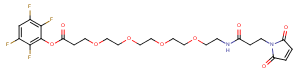Mal-amido-PEG4-TFP ester Chemical Structure