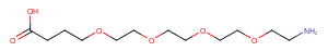 144598-03-8 Amino-PEG4-(CH2)3CO2H Chemical Structure