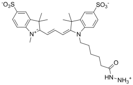 Sulfo-CY3-hydrazide;  磺基花青3-HZ