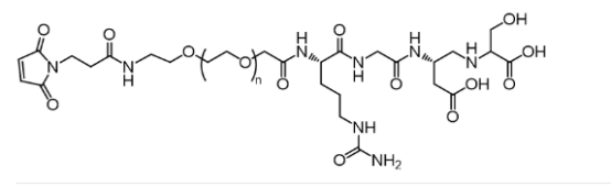 MAL-PEG-RGD 马来酰亚胺-聚乙二醇-整合素靶向肽 (肿瘤新生血管靶向肽)