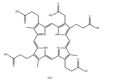五羧基卟啉 I 二盐酸盐  cas:141407-11-6